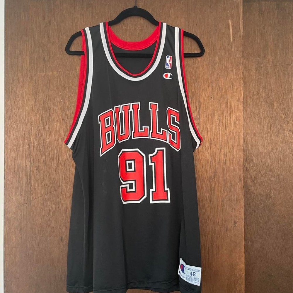RODMAN 91 BULLS JERSEY CHAMPION NBA 48